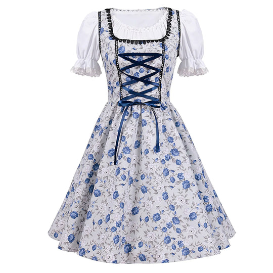 Oktoberdest Puffärmeliges Dirndlkleid für Damen