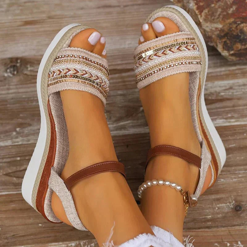 Maritime Elegante Damen Sandalen