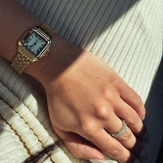 Elegante Damen Armbanduhr 18k