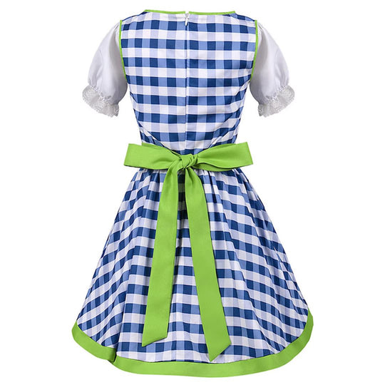 Kariertes Dirndlkleid für Damen zum Oktoberfest