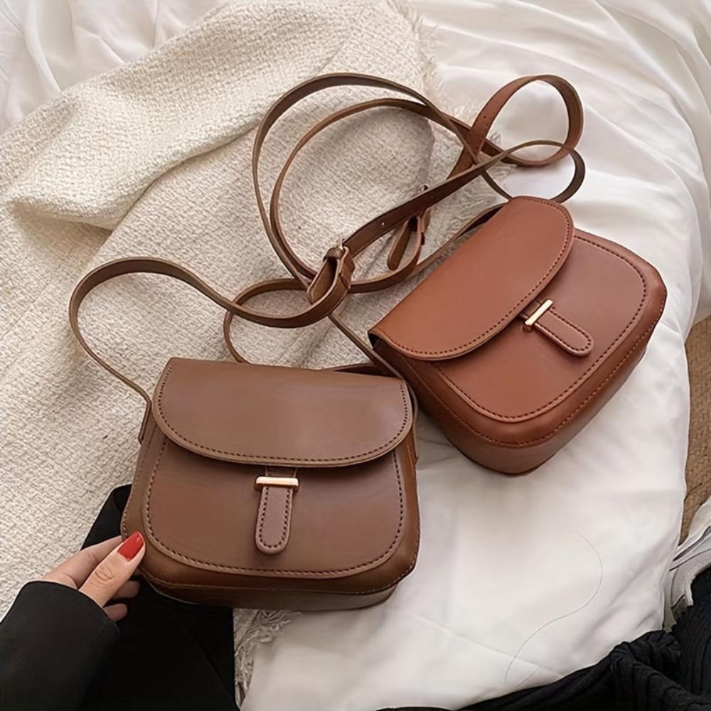 Retro Damen Satteltasche mit Schulterriemen