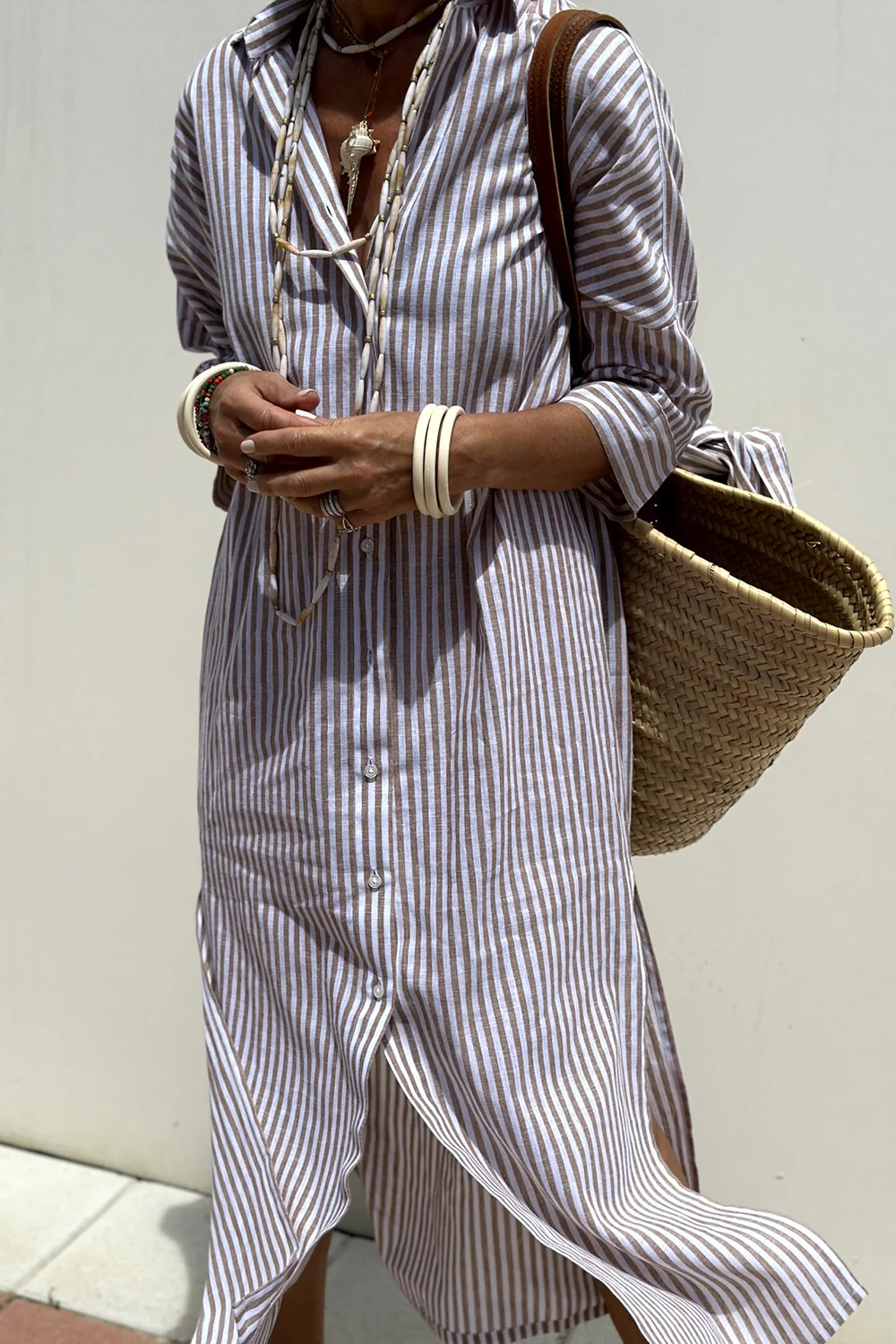 Gestreiftes Damen Sommerkleid