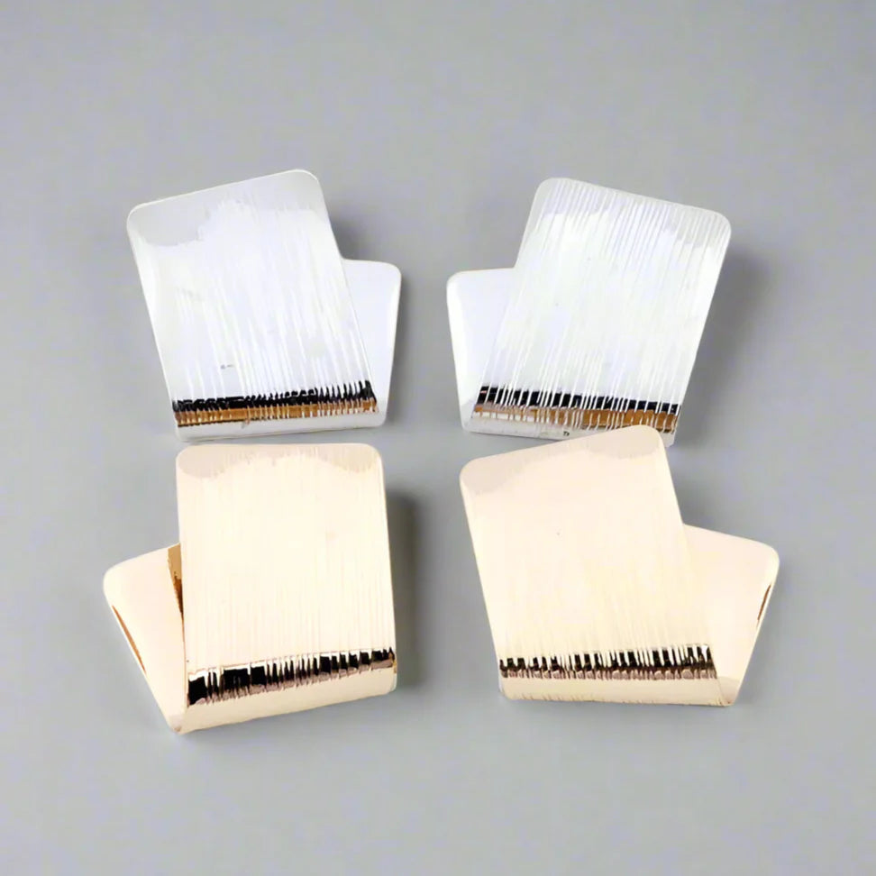 Asymmetrische Minimalistisch Eckige Damen Ohrstecker