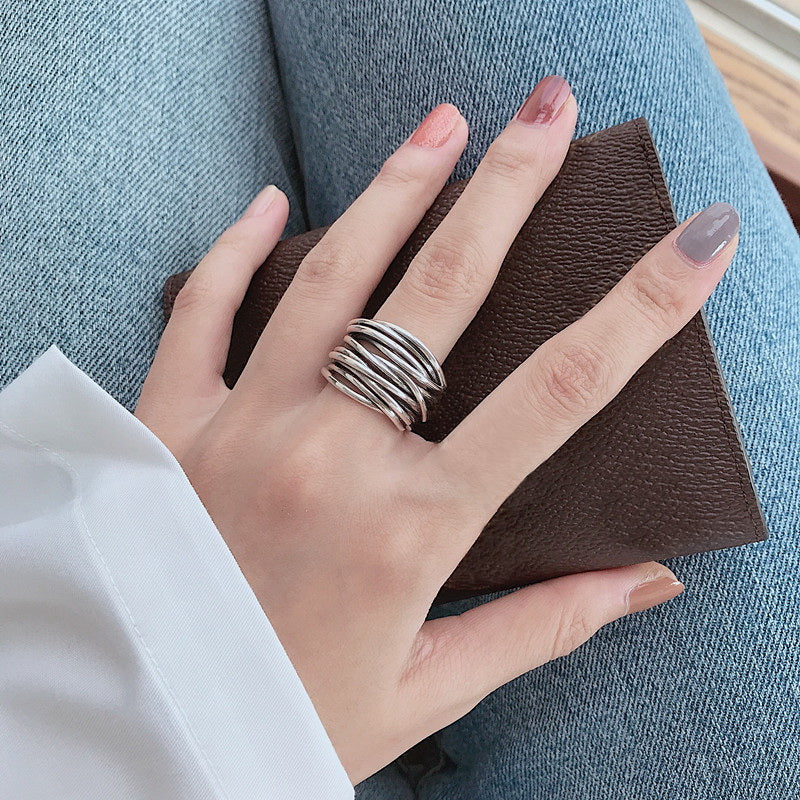 Verstellbarer Damen Ring Silber 925
