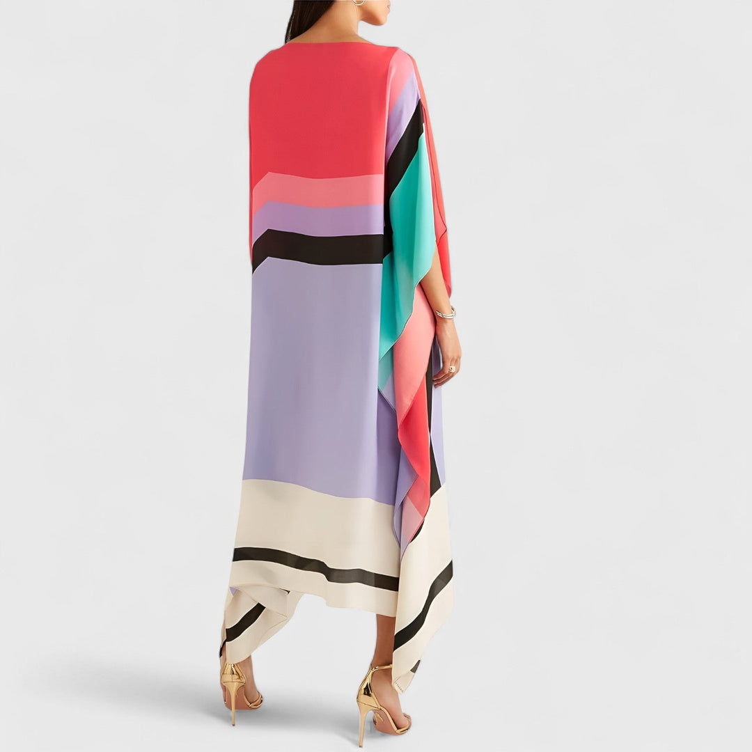 Lockeres Geometrisches Damen Kaftan