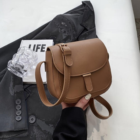 Retro Damen Satteltasche mit Schulterriemen