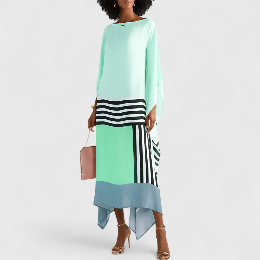 Lockeres Geometrisches Damen Kaftan