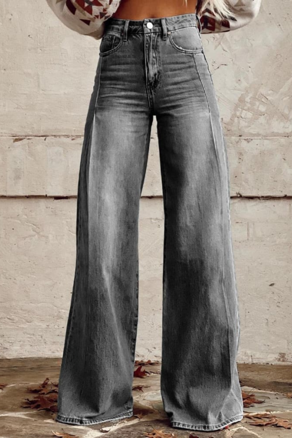 Vintage Boho Damen Stoffhose