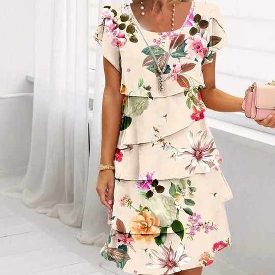 Elegantes Florales Damen Sommerkleid