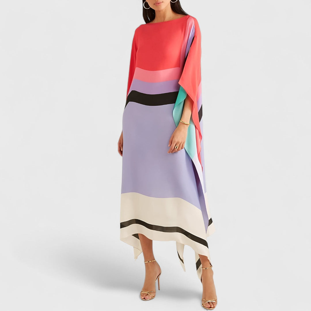 Lockeres Geometrisches Damen Kaftan