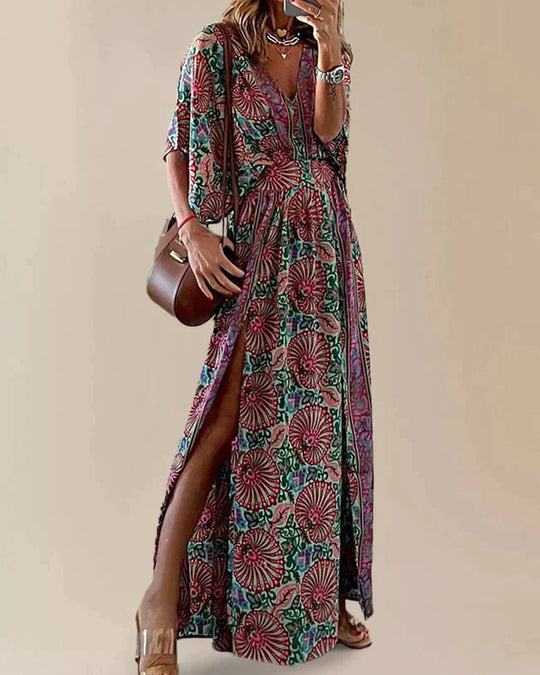 Damen Bohemian-Kleid