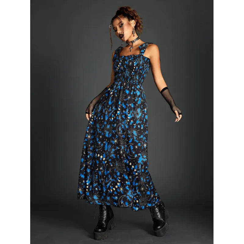 Celestial Print Kleid für Damen