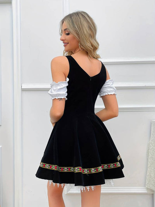 Damen-Dirndl für das Oktoberfest mit Off-Shoulder-Bluse