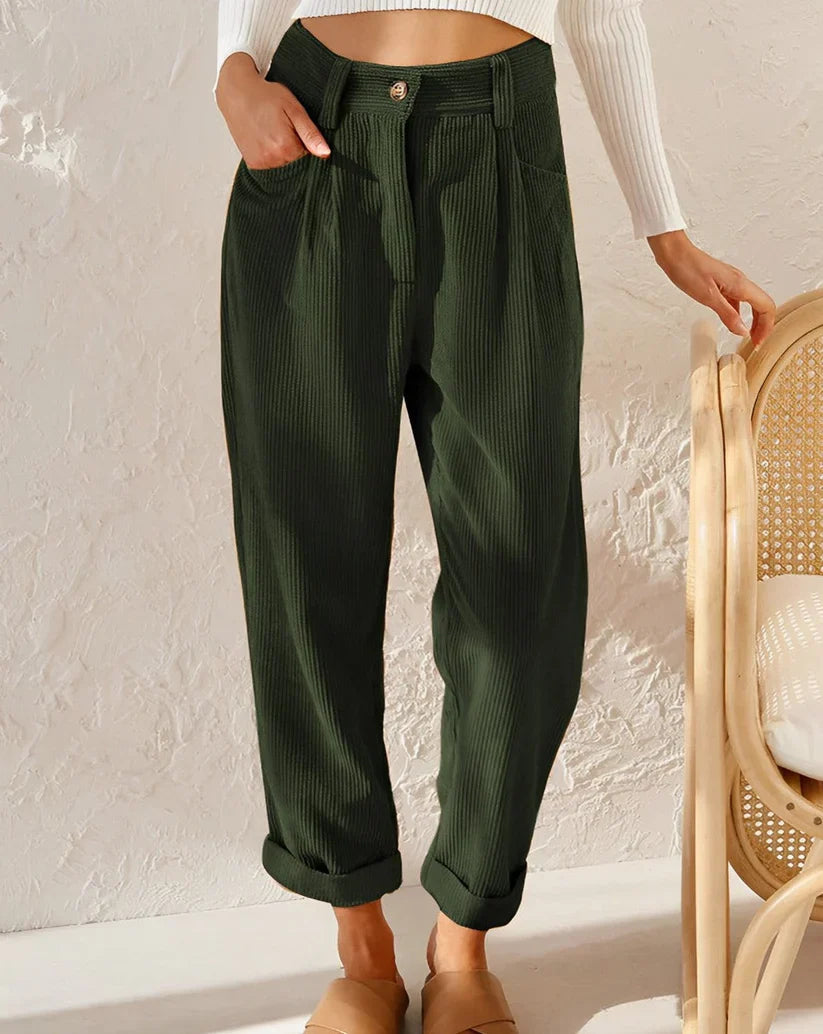 Gerade Hose mit hoher Taille für Damen