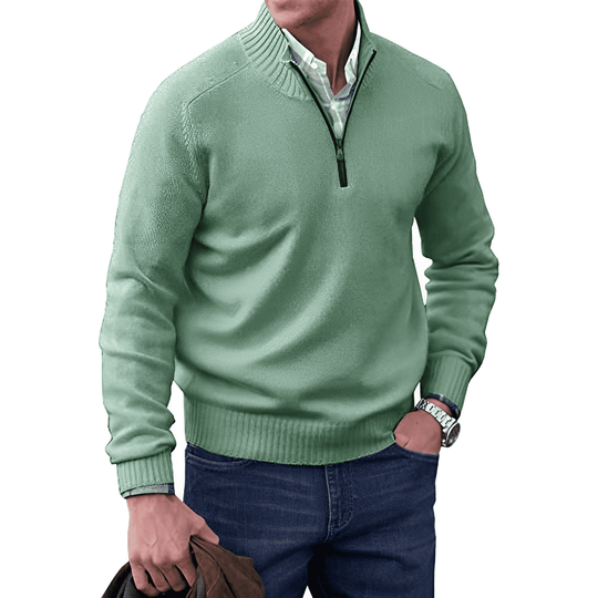 Luxuriöser Half-Zip-Pullover für Herren