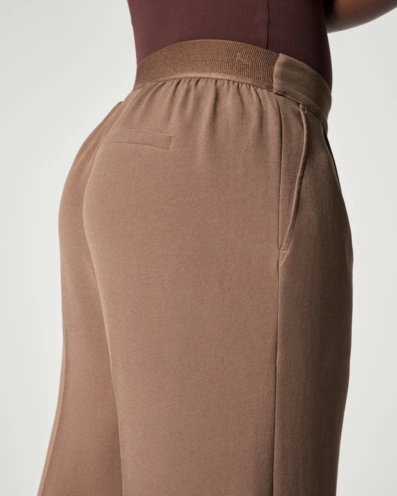 Plissierte Hose mit weitem Bein für Damen