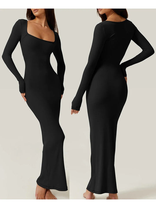 Geripptes Bodycon-Kleid für Damen