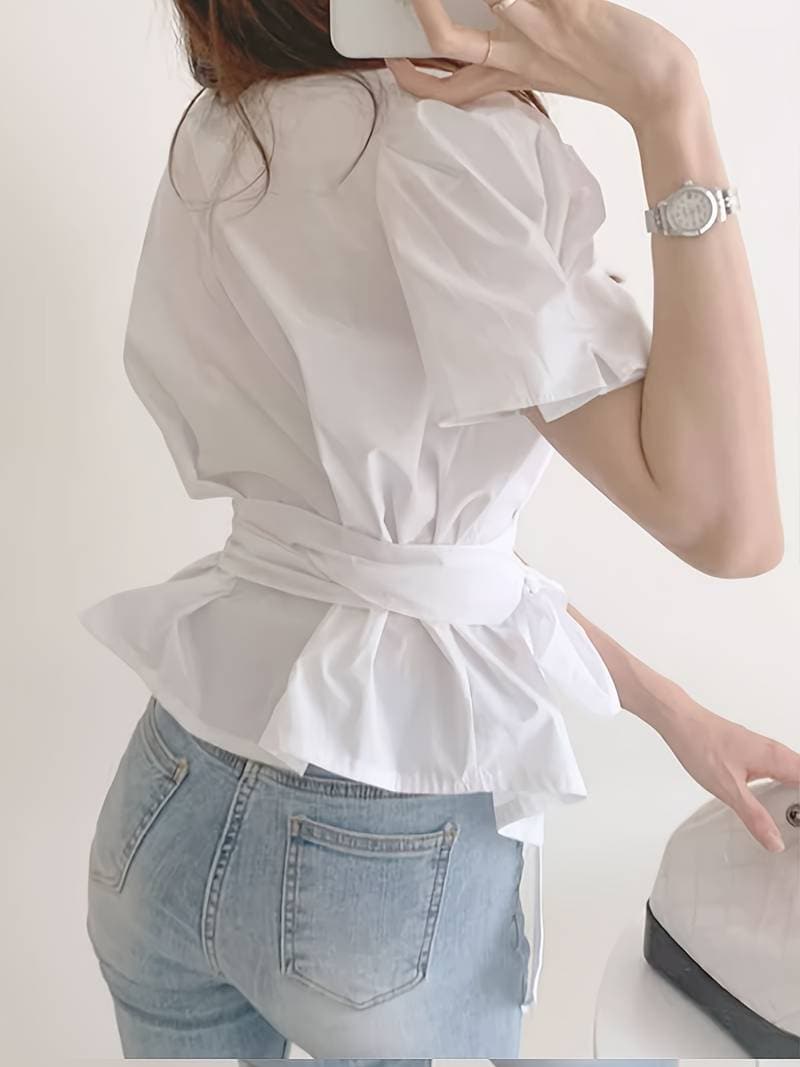 Puffärmel Bluse für Damen