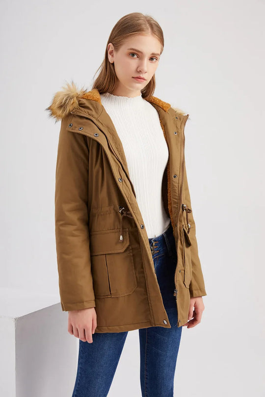 Winterparka mit Kapuze für Damen