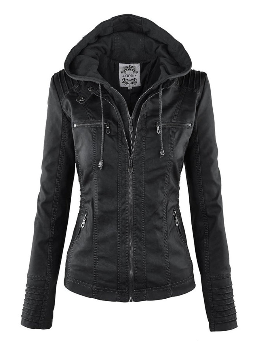 Jacke mit abnehmbarer Kapuze für Damen