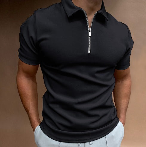 Poloshirt mit Zipper