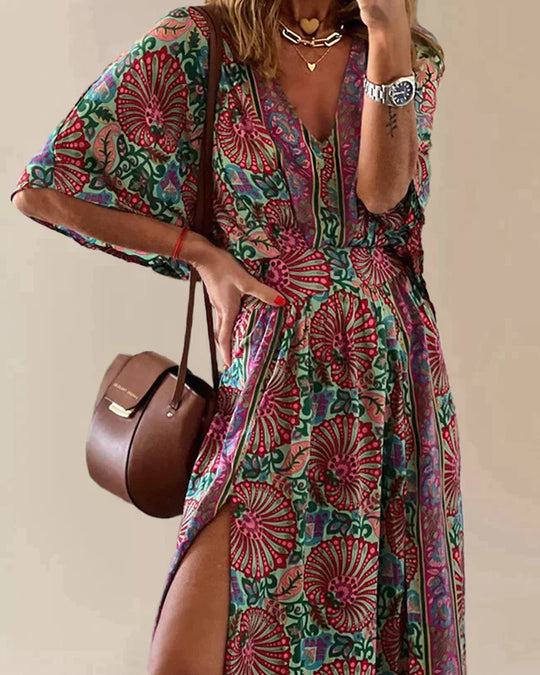 Damen Bohemian-Kleid