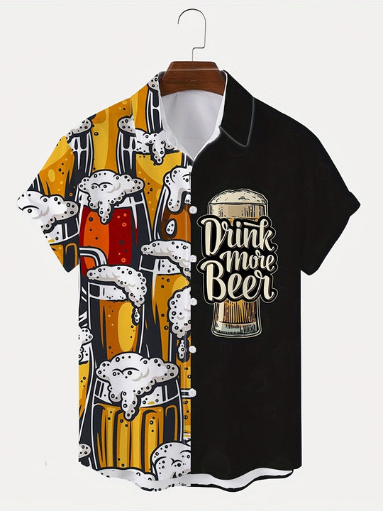 Oktoberfest-Bierdruck-Shirt für Herren