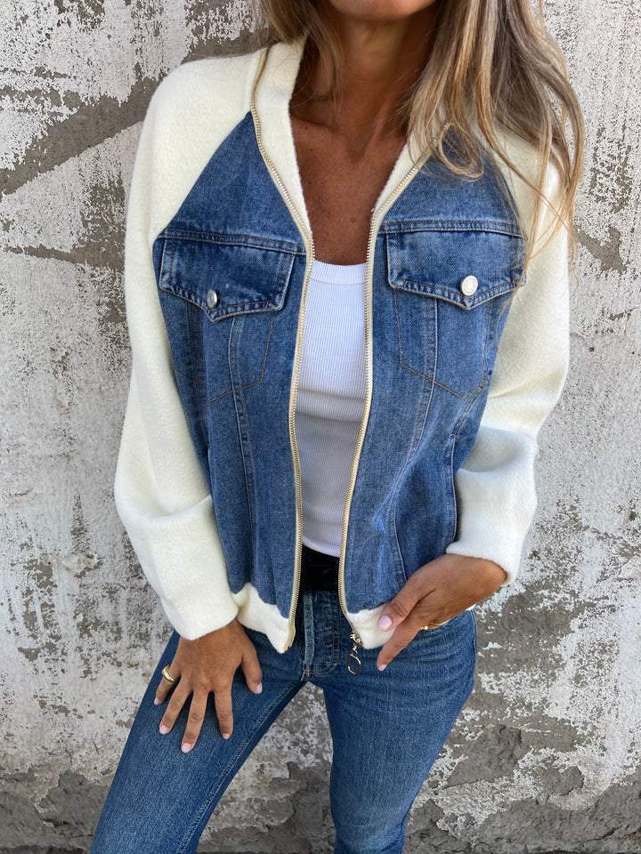 Weiche Reißverschlussjacke für Damen