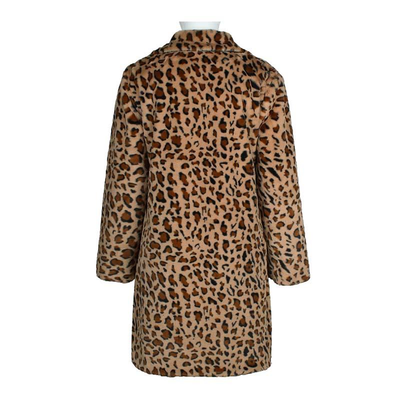 Leopard-Mantel in mittlerer Länge für Herren