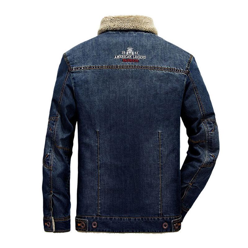 Geknöpfte Jacke mit Revers für Herren