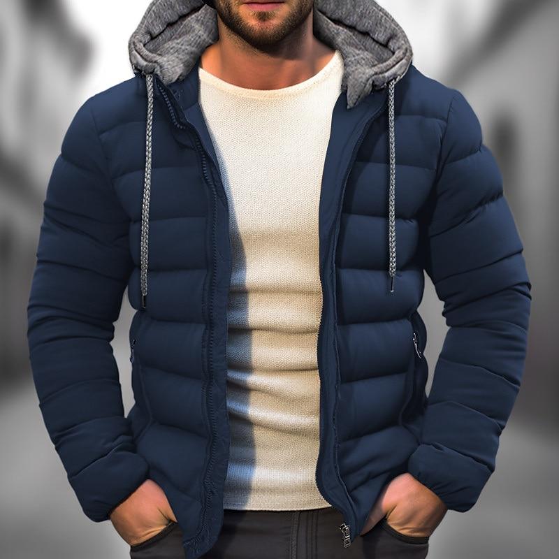 Gesteppte Kapuzenjacke für Herren