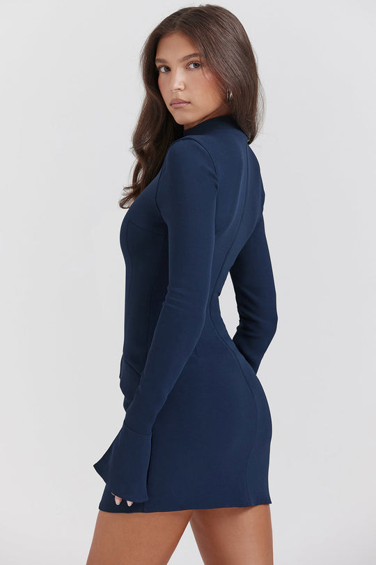 Marineblaues Minikleid für Damen