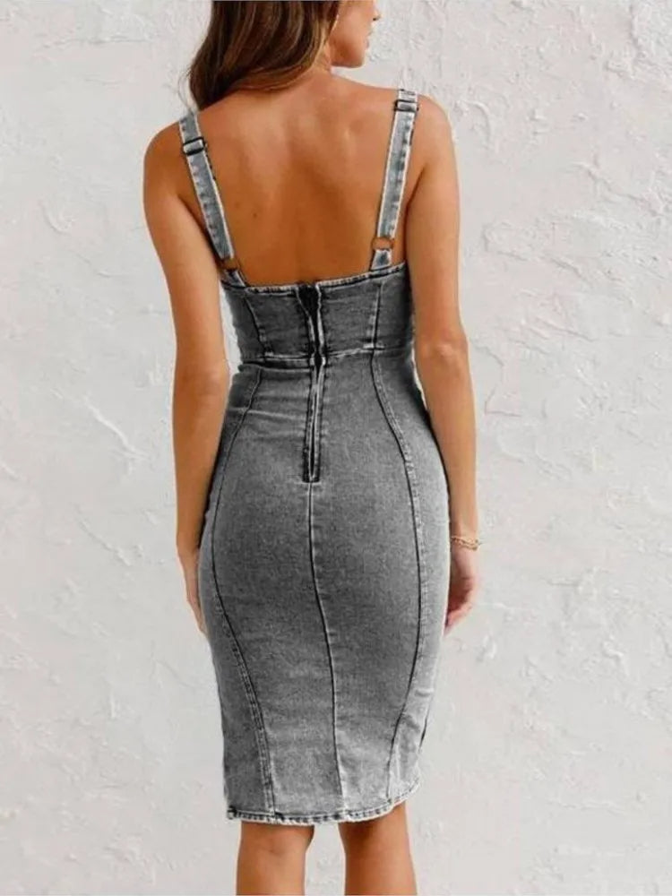 Damen Denim-Kleid