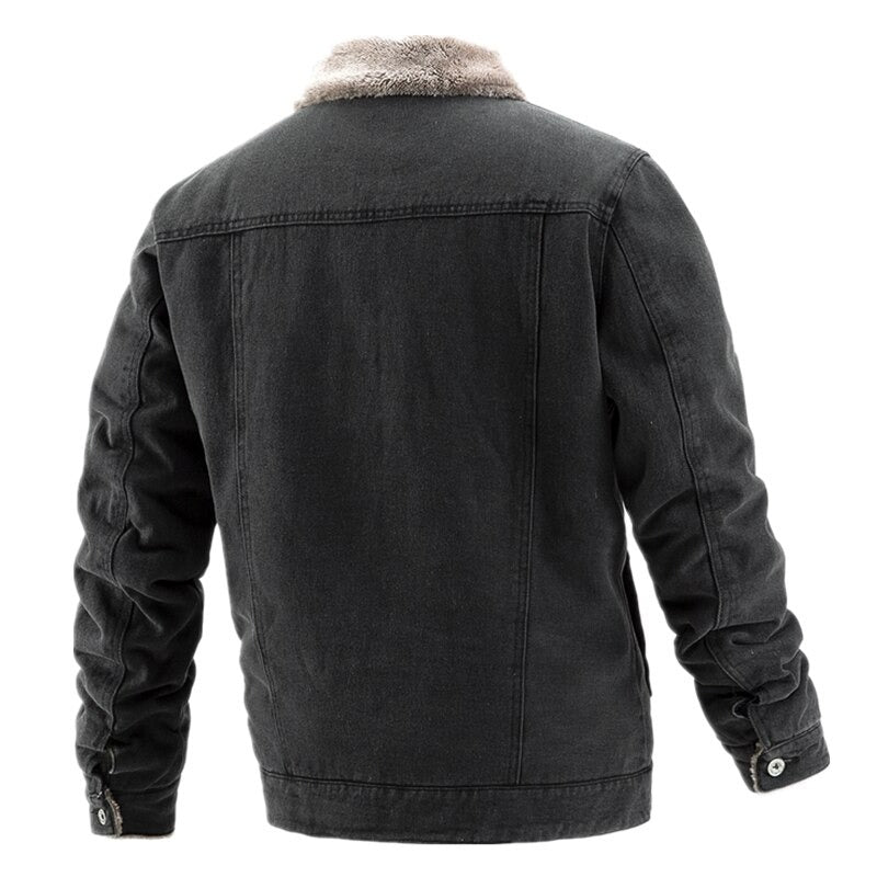 Herren-Denimjacke mit Innenfutter