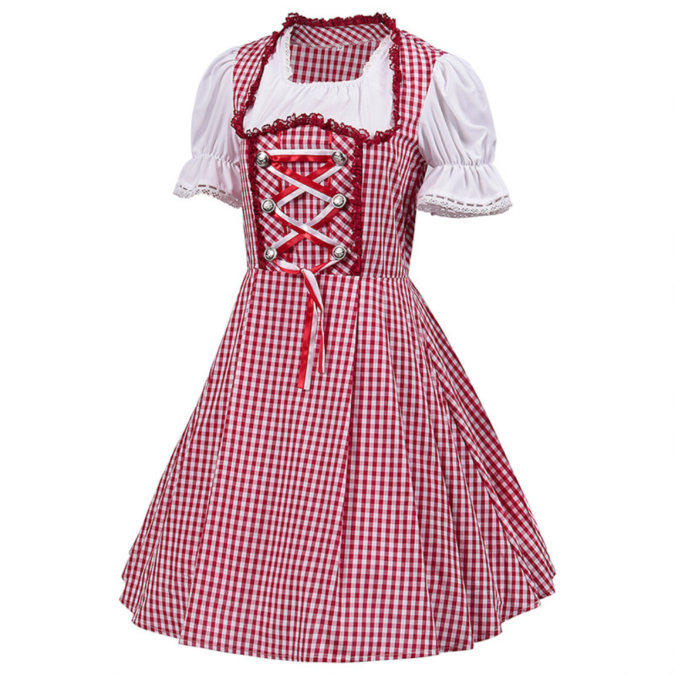 Damen Oktoberfest Trachten Dirndlkleid