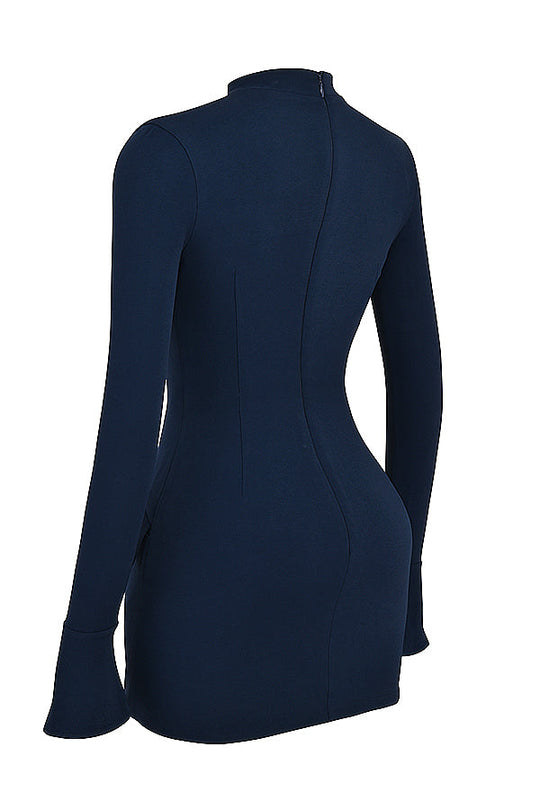 Marineblaues Minikleid für Damen