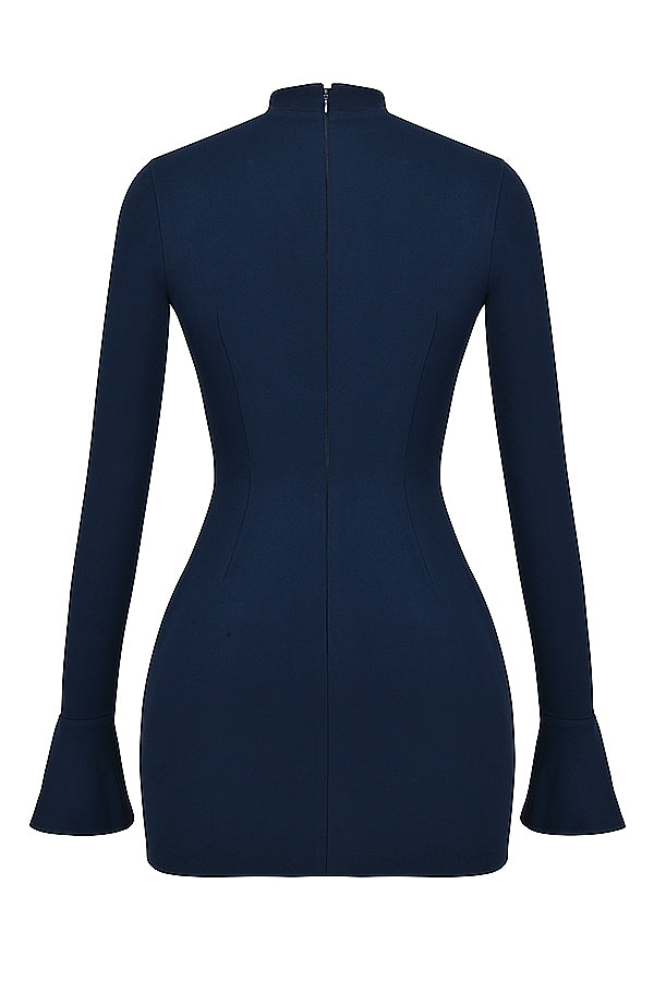 Marineblaues Minikleid für Damen