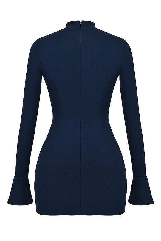 Marineblaues Minikleid für Damen