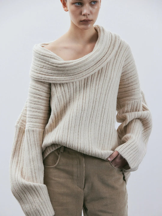 Übergroßer Damen Strickpullover