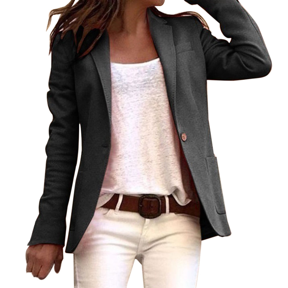 Schmal geschnittener Blazer mit Revers für Damen