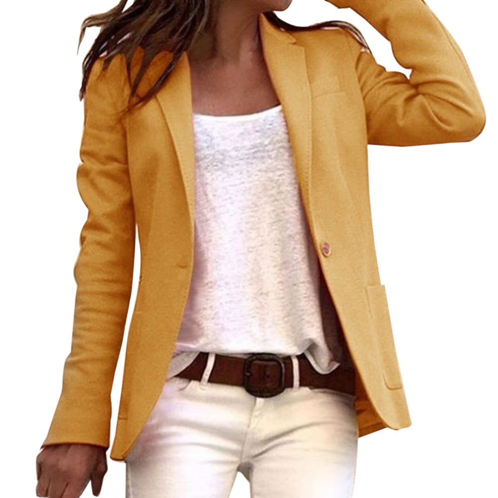 Schmal geschnittener Blazer mit Revers für Damen