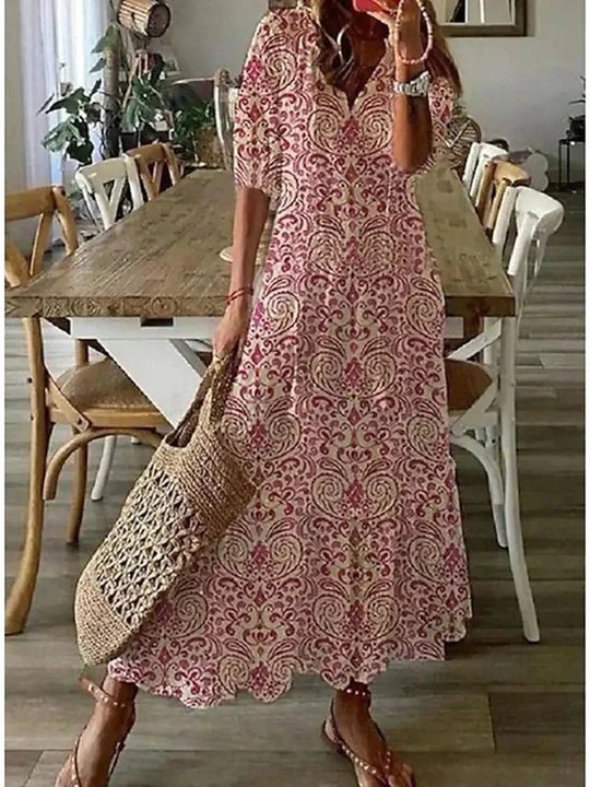 Langes Damenkleid