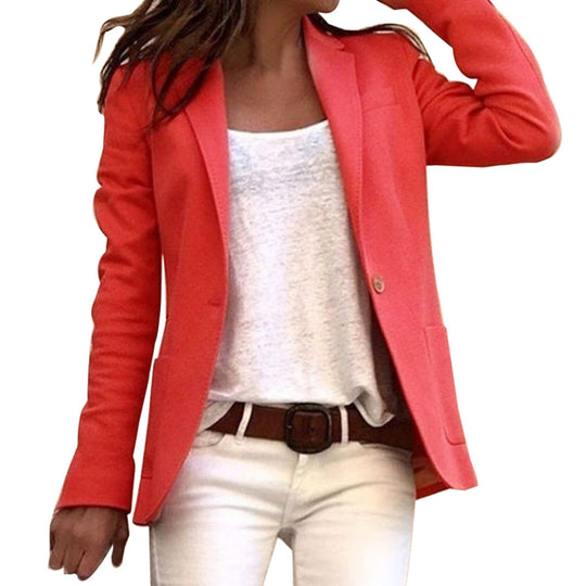 Schmal geschnittener Blazer mit Revers für Damen